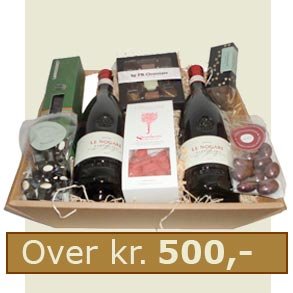 Gavekurve over kr. 500,-