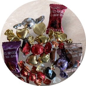 Enkeltvis indpakket chokolade