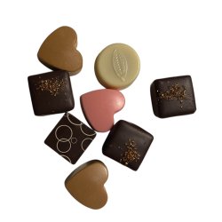 Fyldte chokolader i gaveske PR Chokolade 8 stk.