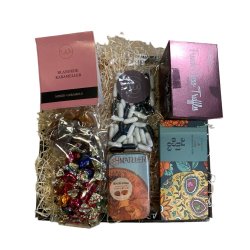 Gavekurv frugtbolsjer, karameller og chokolade - Himmelske lkkerier