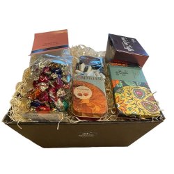 Gavekurv frugtbolsjer, karameller og chokolade - Himmelske lkkerier