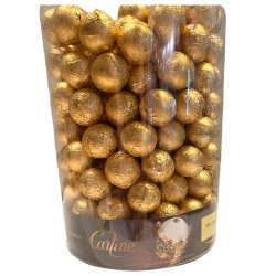 Fyldt chokoladekugle med karamel