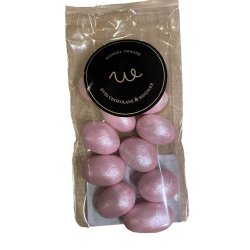 Mandler dragee med hvid chokolade