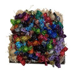 Gavekurv - 1 kg. chokolade twisters - Perfekt gave til kontor og som delegave