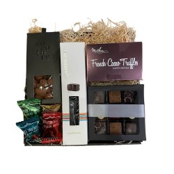 Gavekurv med hndlavet PR Chokolade og lakrids