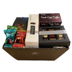 Gavekurv med hndlavet PR Chokolade og lakrids