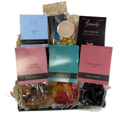 Gavekurv - Blandet slik og chokolade til den sde tand