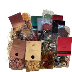 Gavekurv - Slik og chokolade med Weibel lkkerier