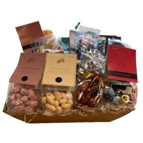 Gavekurv - Slik og chokolade med Weibel lkkerier