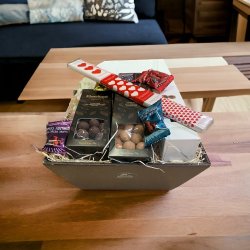 Gavekurv - Chokolade og Lakrids 