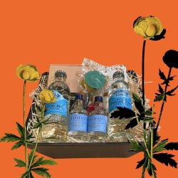 Gavekurv med mini gin og slow cooked lakrids