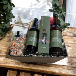 Gavekurv med gourmet pilsner og lkkerier
