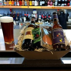 Gavekurv med l og rustne sm 