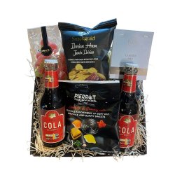 Gavekurv med cola fra Thisted Bryghus