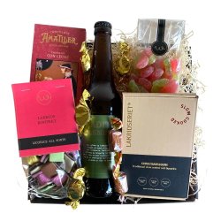 Gavekurv med Dansk speciall-lakrids og chokolade 