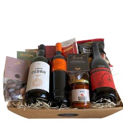  Gavekurv: Stor eksklusiv firmagave med Cedro portvin og orangevin