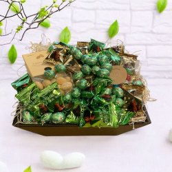 Pske gavekurv med dele chokolade