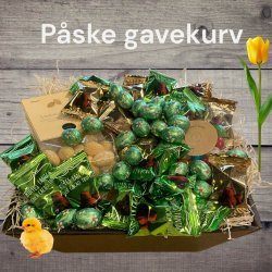 Pske gavekurv med dele chokolade