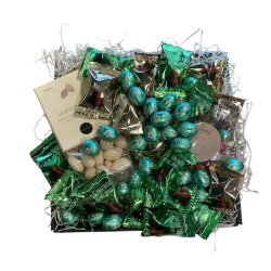 Pske gavekurv med dele chokolade