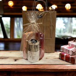 Lakrids og vingummi i gavepakke