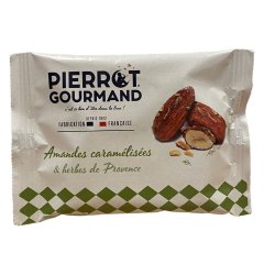 Karamelliserede mandler med krydderurter