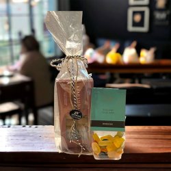 Gavepakke med karamel fugde og Engelsk vingummi