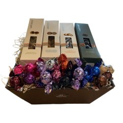 Gavekurv med Lakridseriet lakrids og chokoladekugler