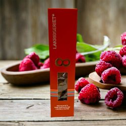 Lakridseriet hindbrvingummi med mrk chokolade