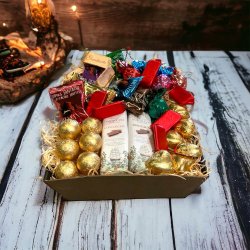 Lille ren chokolade gavekurv