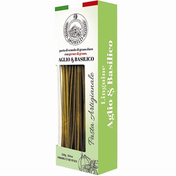 Italiensk pasta med basilikum og hvidlg