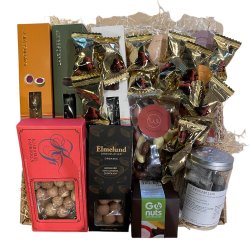 Gavekurv - Stor luksus med slik og chokolade