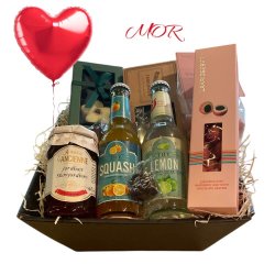 Sodavands gavekurv med snacks