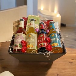 Hygge gavekurv med Thy sodavand