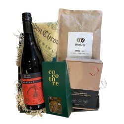 Gavekurv med kaffe og Spansk vin