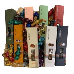 Stor slik og chokolade gavekurv med Lakridseriet sker 