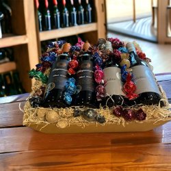 Gavekurv - vin og chokolade