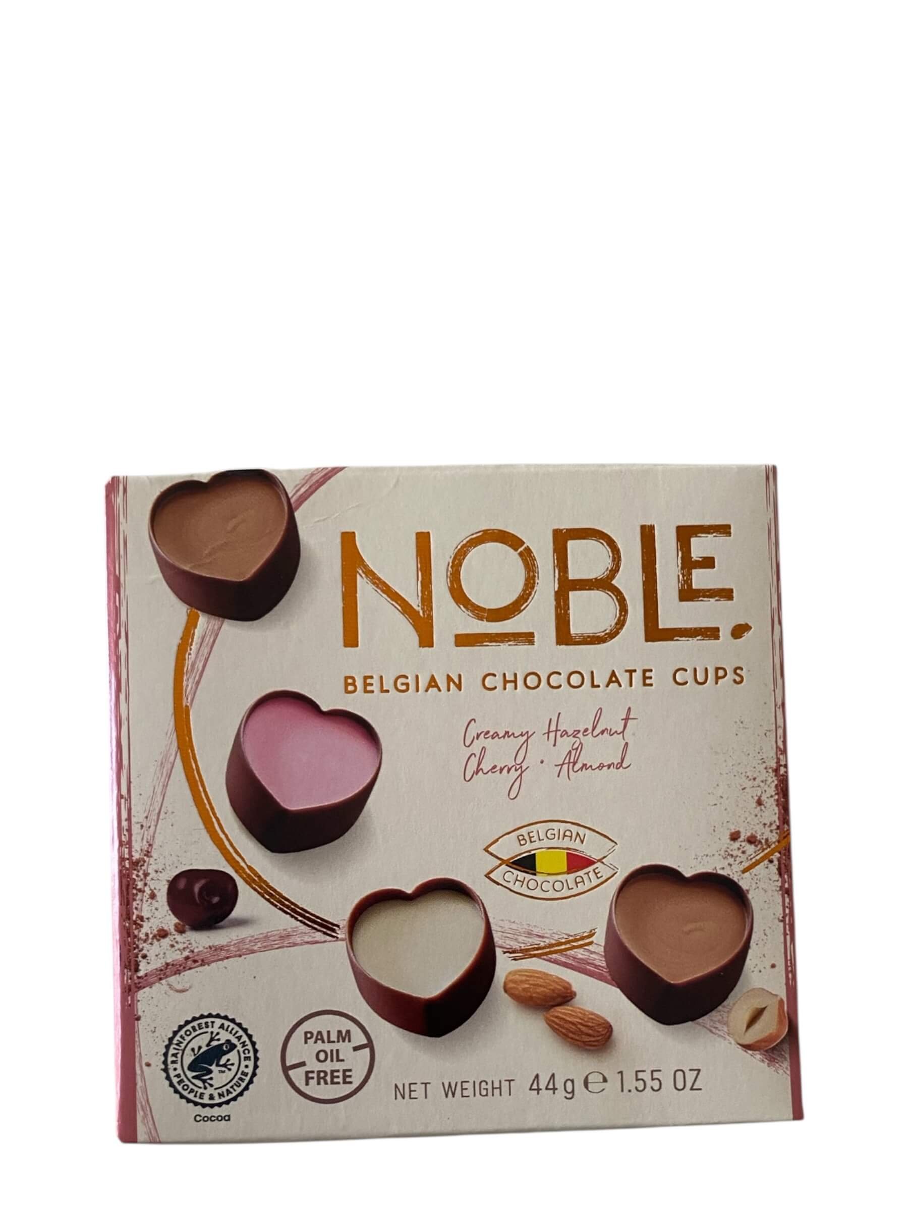 Noble Belgisk Chokolade Cups: Elegant Hjerteformet Gave�ske