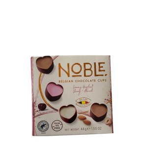 Noble Belgisk Chokolade Cups: Elegant Hjerteformet Gave�ske