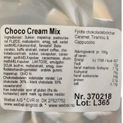 Bolsjer: Coco cream mix fra Weibel, 125g