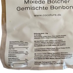 Bolsjer: Cocoture Gammeldags bolsjer Denmark 125g. enkeltvis indpakket slik