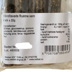 Bolsjer: Gammeldags rustne s�m med pulver 88g