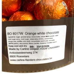 Fyldt chokoladekugle med appelsin