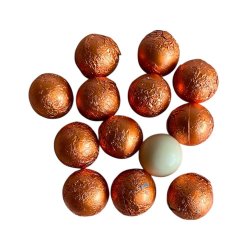 Fyldt chokoladekugle med appelsin