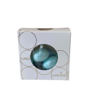  Chokolademandler: Weibel blues i lille hvid �ske 60g