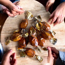 Bolsjer - Choco cream karamel bolsjer 