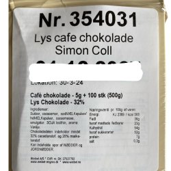  Chokolade: Simon Coll caf� chokolade lys 32% 5g