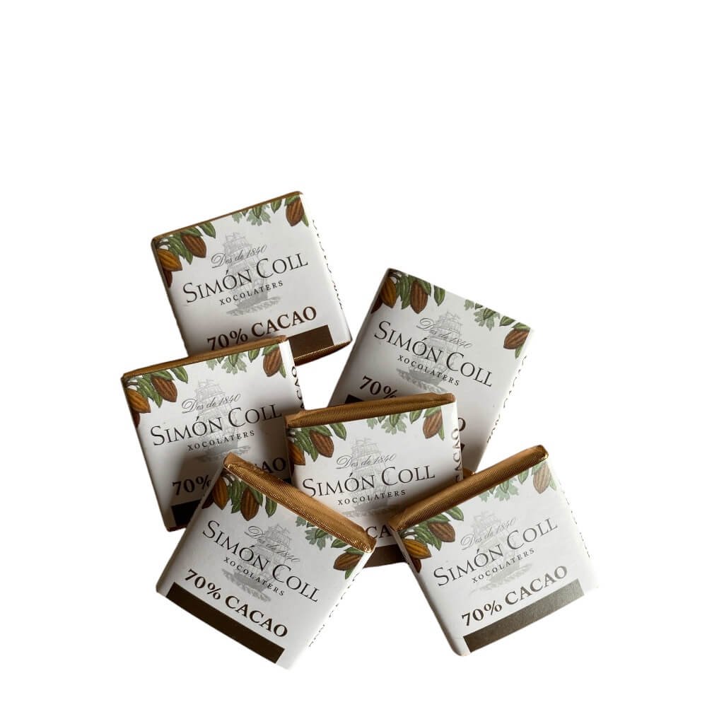  Chokolade: Simon Coll caf� chokolade m�rk 70% 5g 