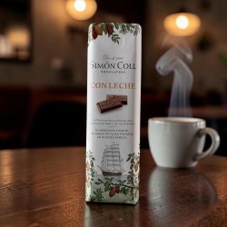  Chokolade - Simon Coll lys m�lkechokolade 25g � Lille spansk plade