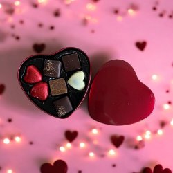 Rd chokoladehjerte by PR Chokolade