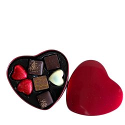 Rd chokoladehjerte by PR Chokolade